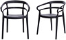 281-app-black Amazon Basics Dark Grey Curved Back Dining Of Premium Plastic