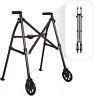 4200-b Able Walker Lightweight Folding Mobility Rolling Black Walnut