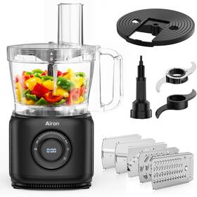 1000w Airon 710913808616 7-in-1 Professional Food Processor Powerful Electric Vegetable Chopper