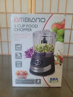 Fp9045b-ul Ambiano 3 Cup Chopper
