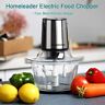 B08v4h156l Homeleader Electric Food Chopper And Processer Cup Glass Bowl Blender