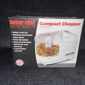 Im-840w Better Chef 1.5-cup Mini Food Processor Stainless-steel Blade Pulse Switch Nib