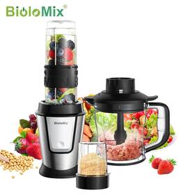 Tb23m Biolomix 3-in-1 700w Portable Food Processor Blender And Chopper