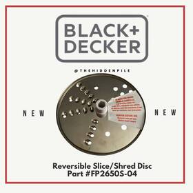 Fp2650s-04 Black Decker 2650s-04 And Reversible Slice/shred Disc Part#fp2650s-04 Brand New