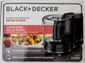 Black Decker 445000523532 1.5-cup Electric Food Chopper One Touch Pulse 150w Motor New