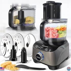 B0dsrs56zn Black & Decker 14-cup Food Processor With French Fry Cutter 600w 4 Speeds Large Feed Chute