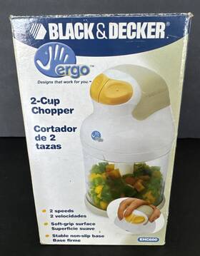 Ehc600 Black Decker Ech650 And 2 Cup Chopper Speeds With Hi Low Pulse 150 Watts Nob