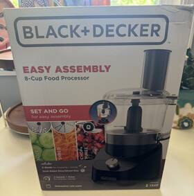 Fp4150bc Black Decker Easy Assembly 8-cup Food Processor 5 Blades New Sealed