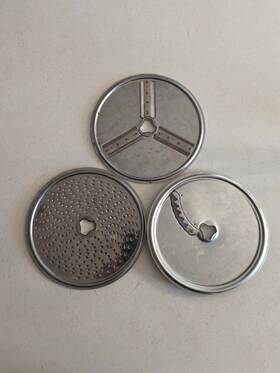 260720 Bosch 3x Universal Slicer/shredder Discs Fine And Coarse Disks