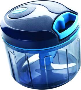 Qc-7002 Brand Signora Ware Signoraware Manual Food Processor Vegetable 24 Oz Dark Blue Sky