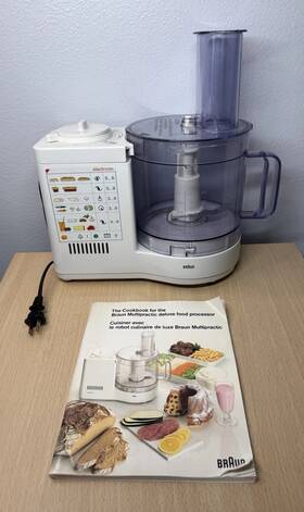 Uk-10 Braun Multipractic Food Processor Type 4262 Germany With Accessories Tested