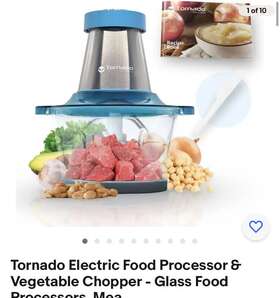 Brava Cucina 313041743721 Tornado Electric Food Processor And Vegetable Chopper - Glass Processors Mea