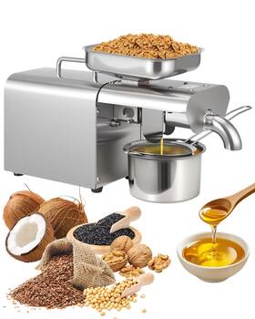 34a949a9uvc3 Brisunshine Electric Oil Press 750w Stainless Steel Adjustable Temperature Hot Cold