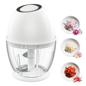 25811wh Bsjymjiaju Portable Electric Garlic Chopper 450ml Large Volume Cordless Mini Food Proce