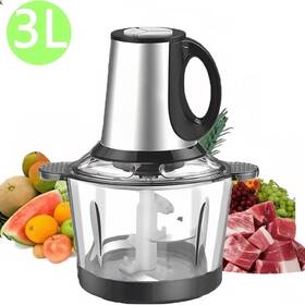 Chrumpton 410465513734 Electric Food Chopper Meat Grinder 3l Glass