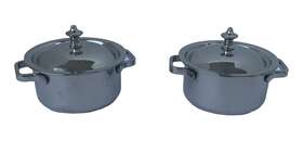 7ms2-32 Cuisinart 2 Stainless Steel Mini Dutch Oven Server .32 Qt/.30l V#16388
