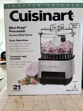 Bsj255m Cuisinart Mini Prep Stainless Steel Black Food Processor 21 Ounce