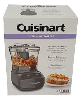 Cch-3ag Cuisinart New 3-cup Mini Chopper 2 Controls Anchor Gray