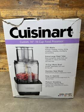 Cfp-28pc Cuisinart Custom 14 14-cup Food Processor - Brand New Slightly Damaged Box