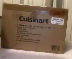 Cte-00-pch4te Cuisinart Prep Express Manual Food Processor Ctg 00 Pch4 E Recipe Booklet Teal