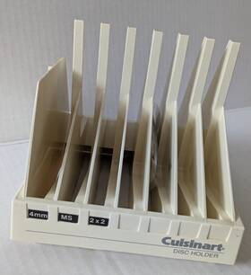 Dlc-077 Cuisinart Dc-007 7-slot Disc Holder Storage Dlc-7 Vintage Cream