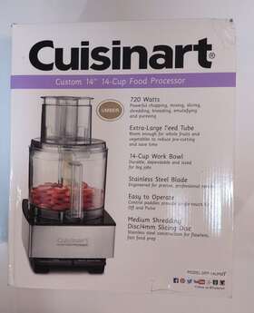 Dfp-14umby Cuisinart Black Custom 14 Cup Food Processor Brushed Stainless