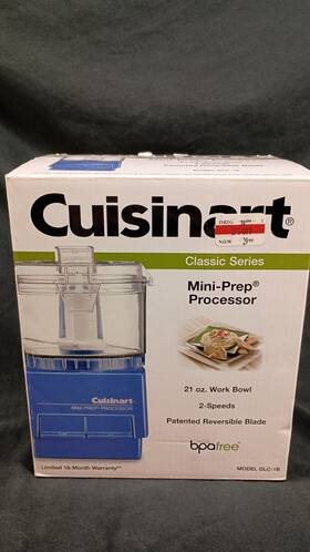 Dlc-1b Cuisinart Mini Prep 21 Oz 2 Speed Food Processor Model Dlc-1b. Nib