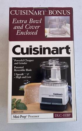 Dlc-1ebp Cuisinart Mini Prep Processor Extra Bowl And Cover