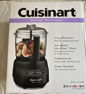 Dlc-4abk Cuisinart Brand New-cuisinart Mini-prep Plus Processor 3-cup Food Chopper Black. See Photo