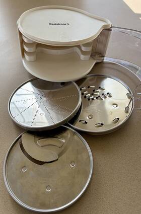 Dlc-dh10 Cuisinart Food Processor Replacement Discs And Holder Fine Med Graters Slicer