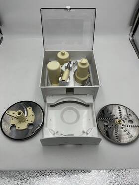 Fp-12sc Cuisinart Food Processor Disc Storage Case W Blades And Shredding Discs