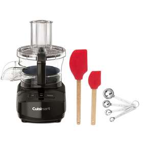 Fp-9cfbk Cuisinart Food Processor With Universal Bladeblck 2 Pcs Silicone Spatula Set