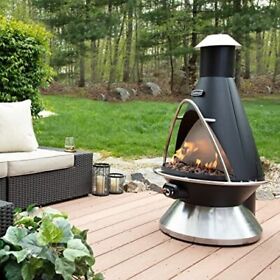 Coh-600 Cusinart Chiminea Outdoor Propane Fire Pit Model # Color Black