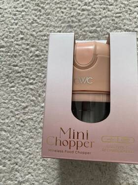 Cwc 729016743267 Usb Type-c 8.0 Oz Capacity Wireless Mini Food Chopper - Rose Gold