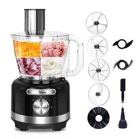 Davivy 617256328569 16 Cup Food Processor 3.8l 128oz 9-in-1 Multifunction Vegetables Chop