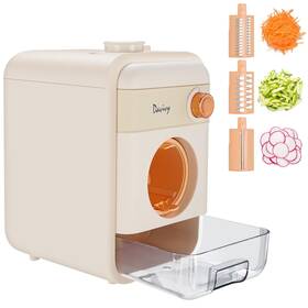 Davivy 617256332917 Food Processor Built-in Storage Drawer Electric Vegetable Chopper With Contai