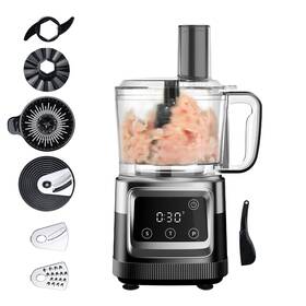 600w Davivy 617256332955 8-in-1 Food Processor 8 Cup Timer And Speed Control High Torque Juicing