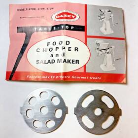 471w Dazey 472w Vintage Food Cutter Original Blades Medium Coarse Fits 470w