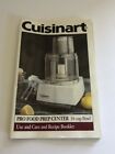 Dlc-7spf Cuisinart Pro Classic Cup Food Processor User Manual And Recipe