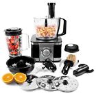 1100w Eiqfpssef Electriq Black Food Processor Blender Chopper Mixer Juicer Grinder