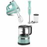 Ekb-kfc3516aq Kitchenaid Kitchen Aid Aqua Sky Small Appliances Set Mini Food