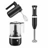 Ekb-khmb732bm Kitchenaid Kitchen Aid Black Matte Cordless Small Appliances Set Hand