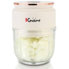 Euro Cuisine 737770309407 Mini Cordless/rechargeable Chopper With Usb Cord And Glass Bowl Electric G