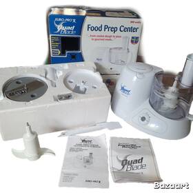 800w Euro-pro Kp81 X Quad Blade Food Prep Center S New Open Box