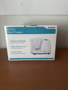 Ewfc1w Ewave Electric Food Processor 1.5 Cup New In Box