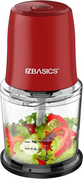 Ezbasics 313037282227 Food Processor Small For Vegetables Meat Fruits Nuts