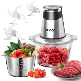 400w Fassco 735812265667 Food Processors Electric Chopper Meat Grinder With 2 Bowls 8 Cup 5