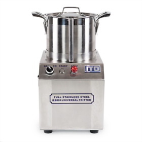 Fon-ss-fritter-4l Fon Chef Commercial Grade Food Processor 550w Stainless Steel 1400rpm High Output