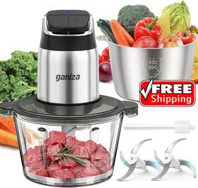Gc10-s Ganiza Food Processor Electric Chopper 8 Cup 2-speed Meat Grinder With 4