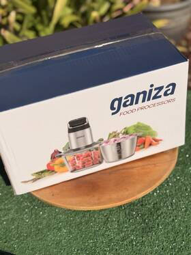 X004byh5hx Ganiza Electric Food Processor Chopper 1.8l Glass And Stainless Bowls